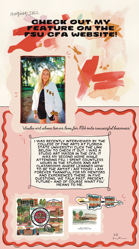 check out my recent feature on the FSU College of Fine Arts website!