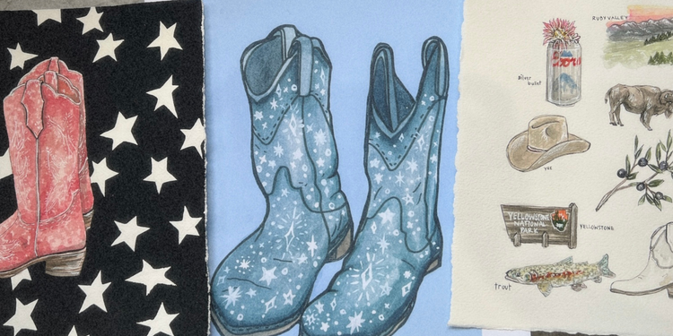 western + cowboy prints