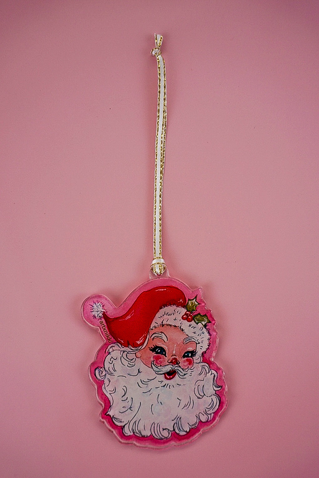 Vintage Santa Ornament