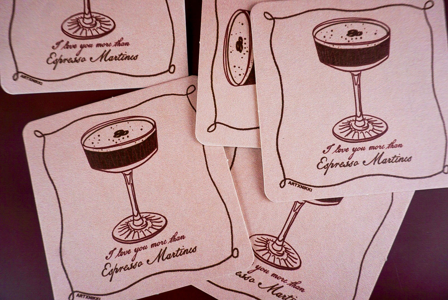 Espresso Martini Coaster Set of 4