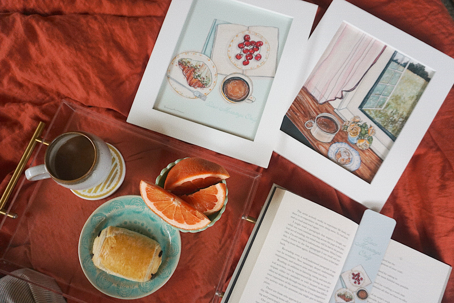 Slow Mornings Only Art Print