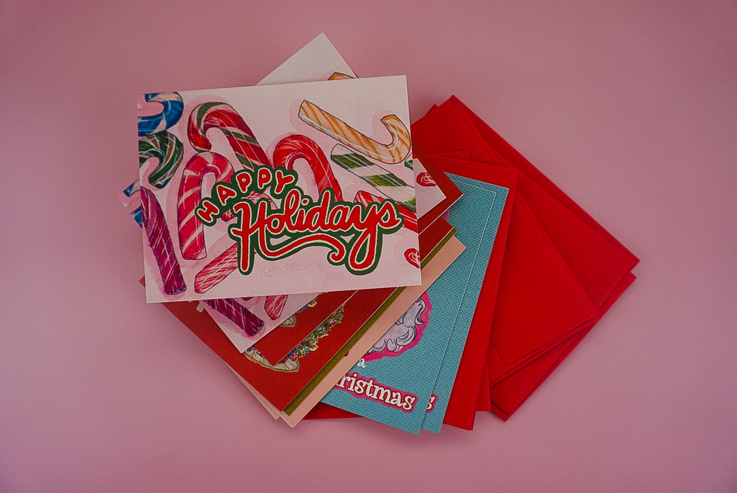 Holiday Card Set of 10 + Envelopes