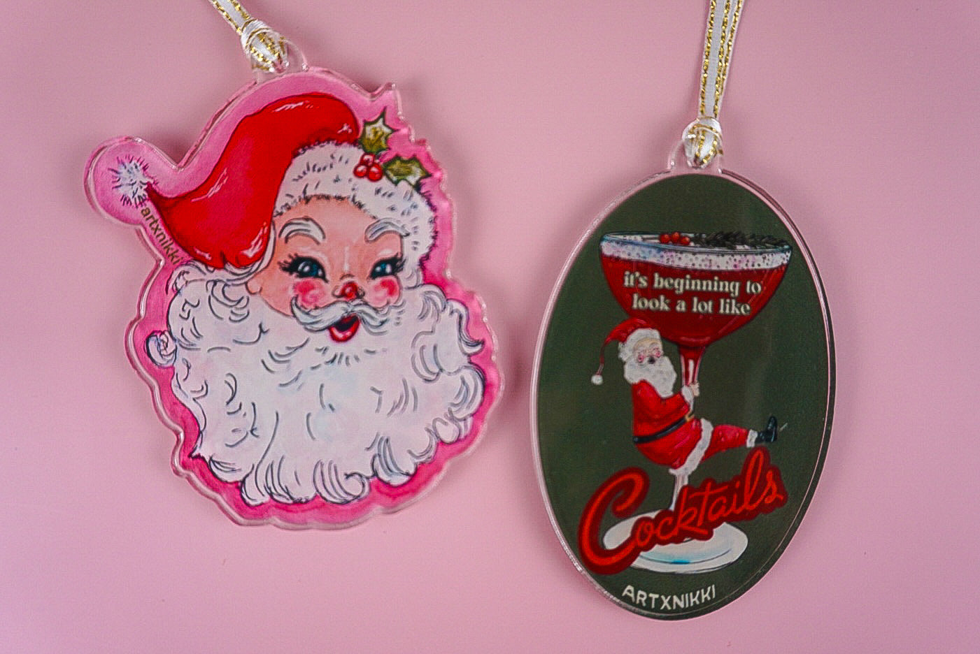 Vintage Santa Ornament