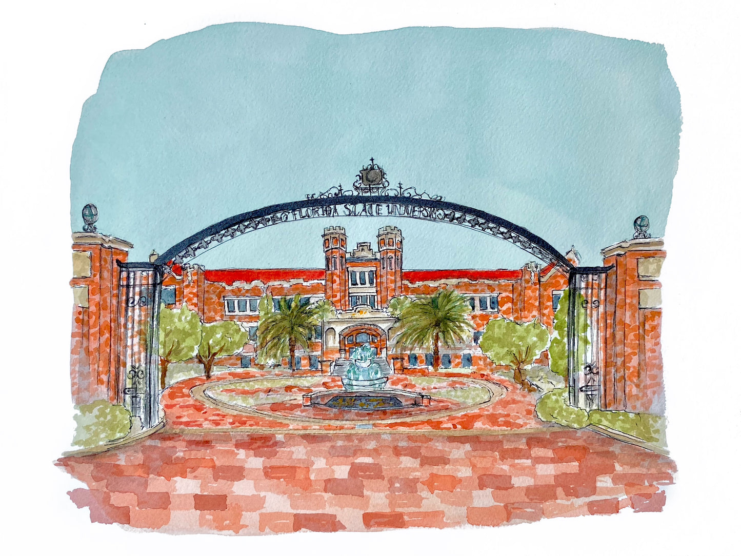 FSU Westcott Fountain Print (version 1)