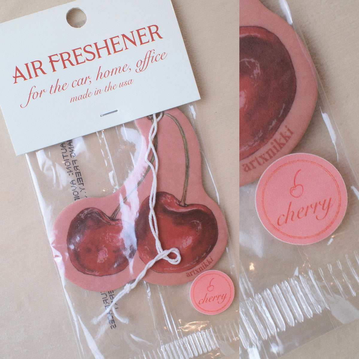 Cherry Car Air Freshener (cherry scent)