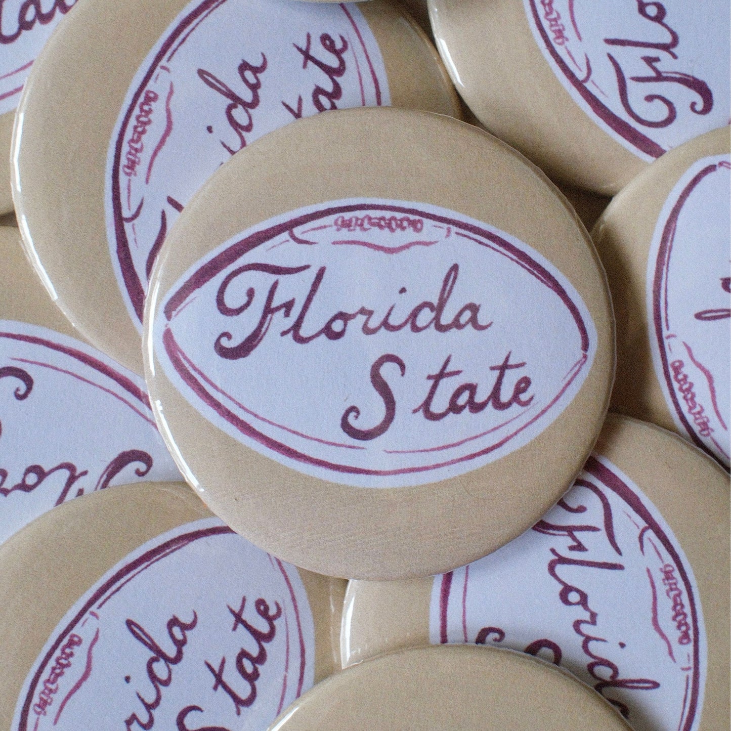 "Florida State" Football Button