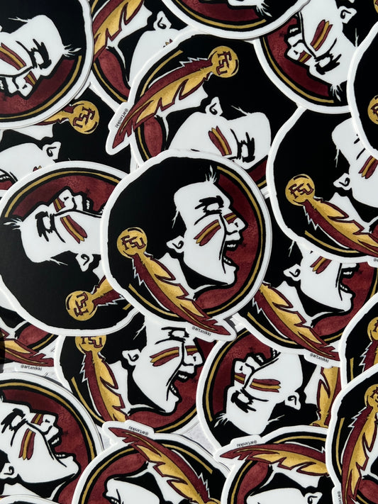 FSU Seminole Logo Sticker