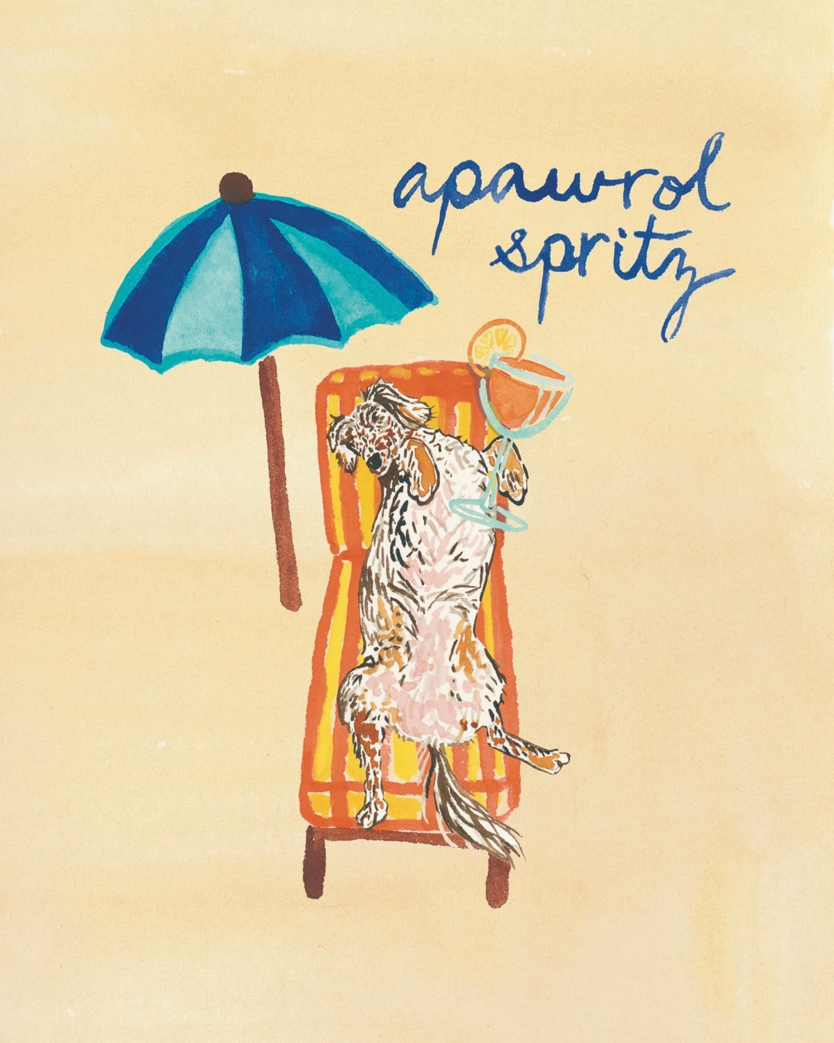 Dachshund Collection: Apawrol Spritz Summer Fine Art Print