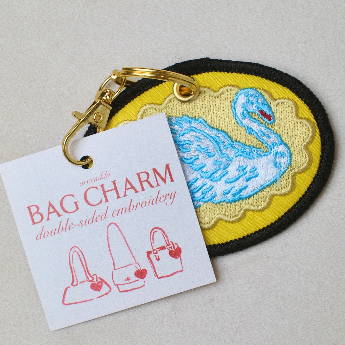 Swan Bag Charm