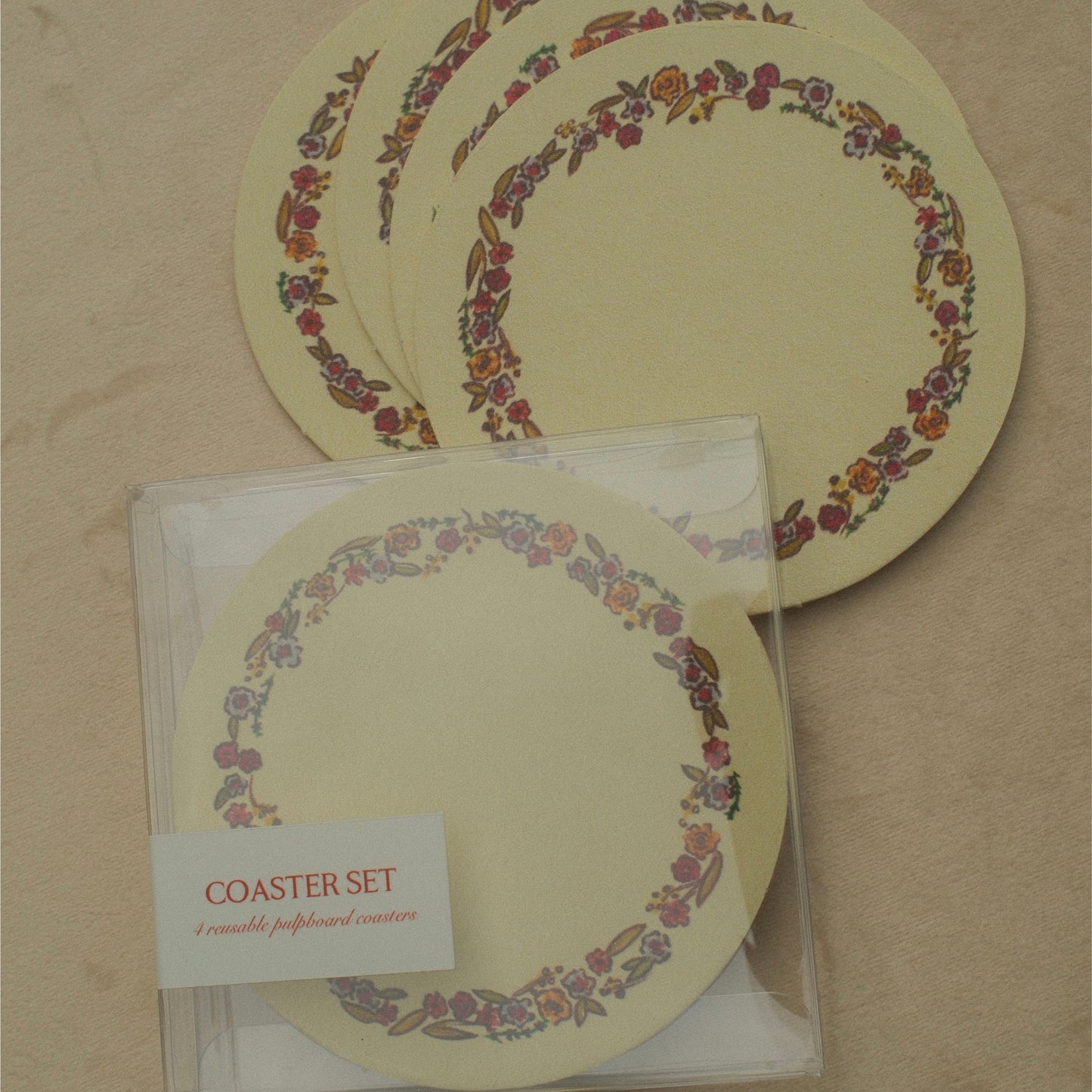 Floral Coaster Set of 4