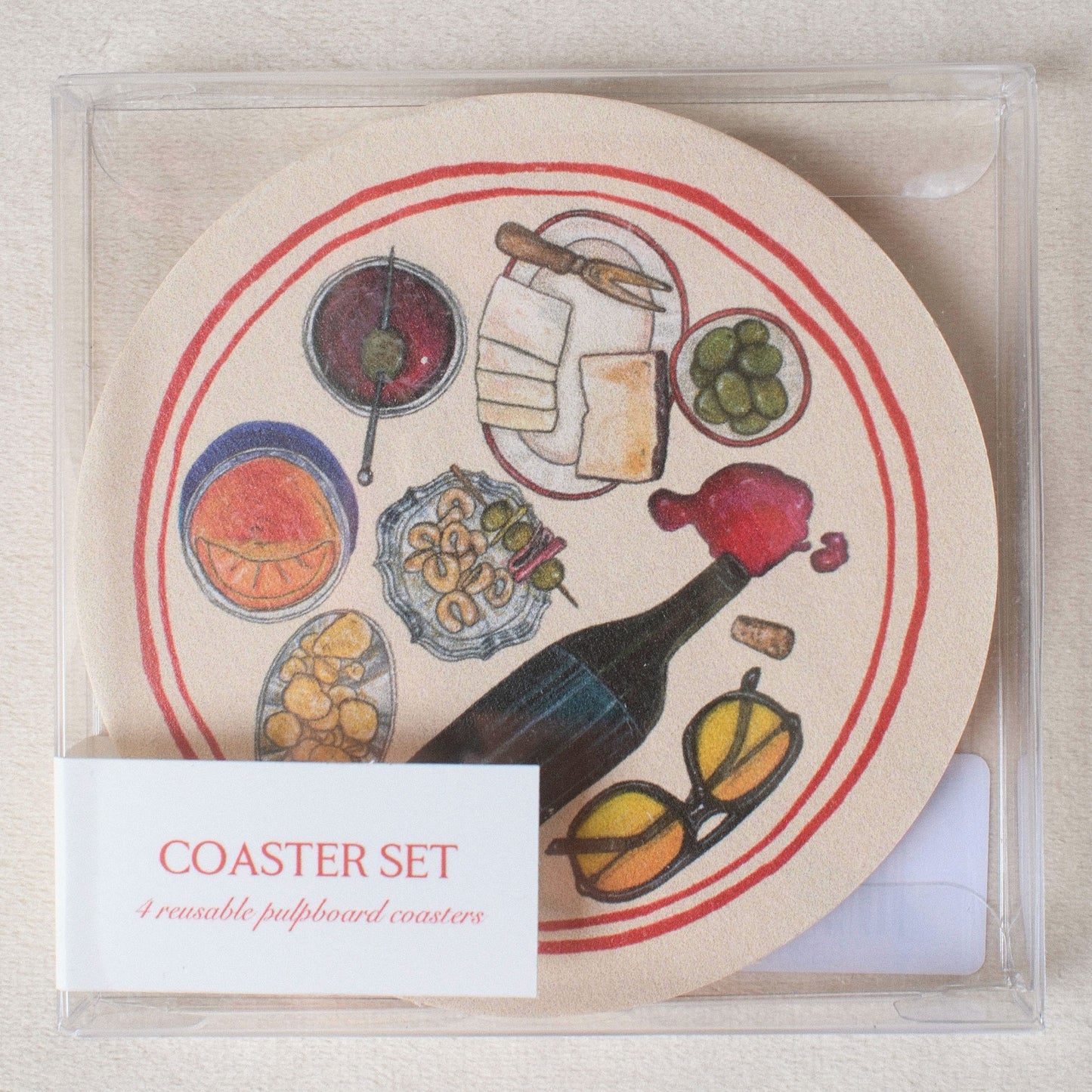 Aperitivo Time! Coaster Set of 4