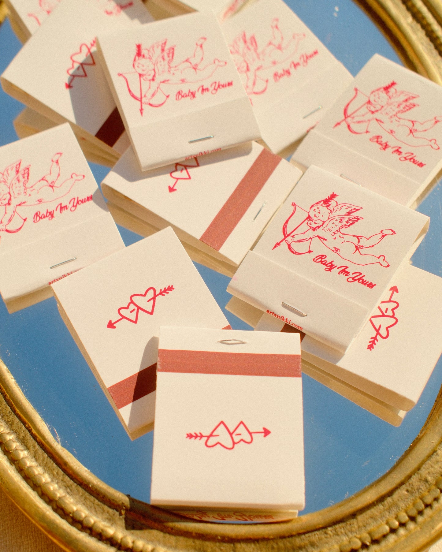 “Baby I’m Yours” cupid Matchbook