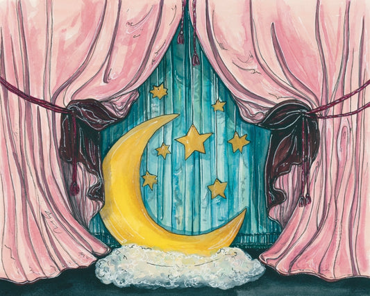 Moon and Stars Fine Art Print