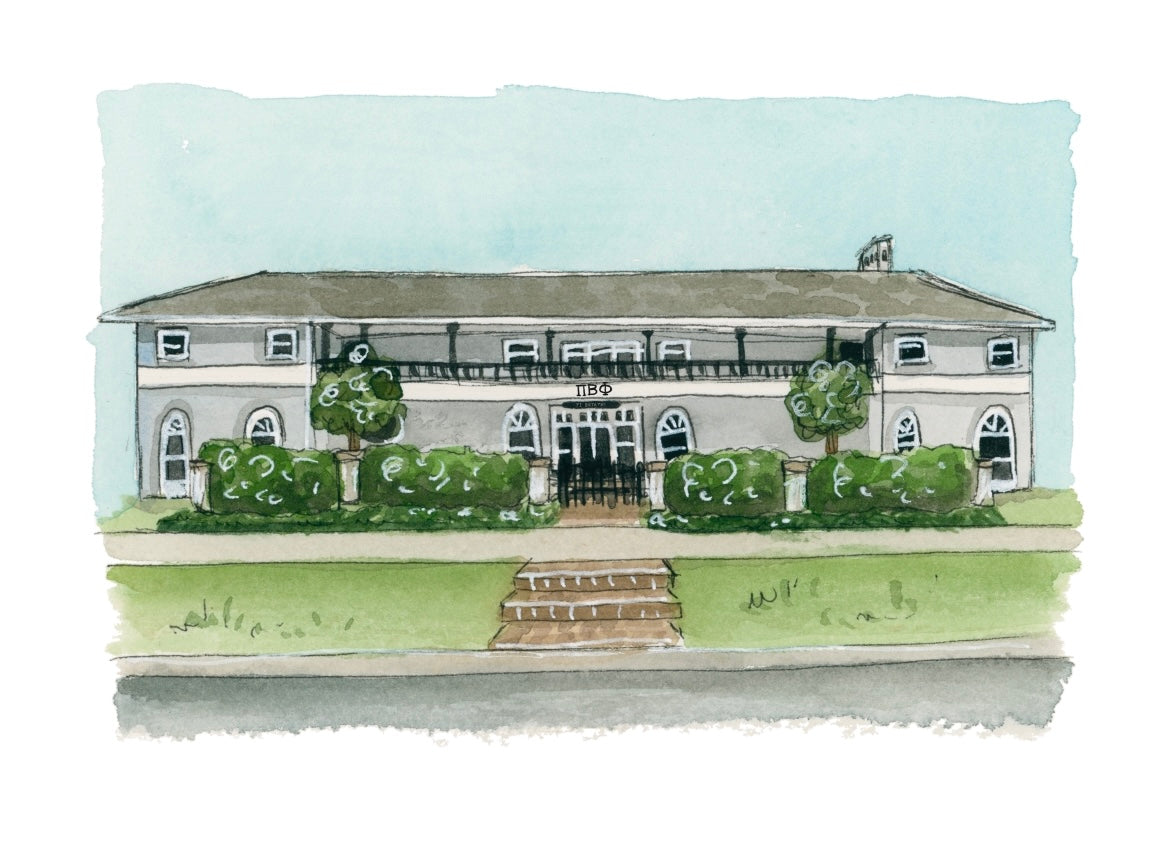 FSU Pi Phi Sorority House Print