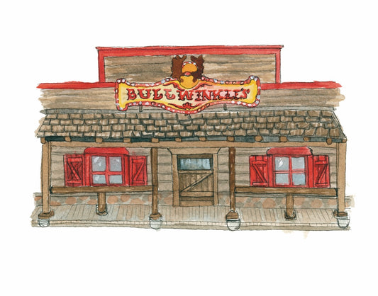 Tallahassee Bars Bullwinkles Print