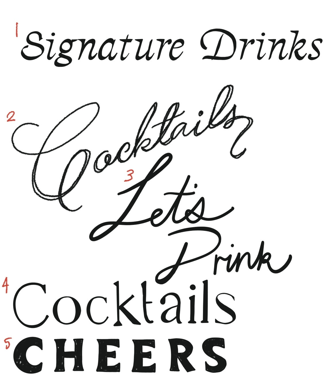 Custom Cocktail Painting + Wedding/Bar Cocktail Signs