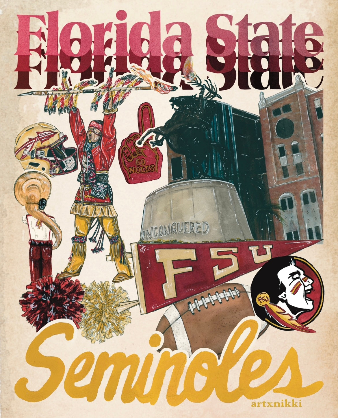 FSU Gameday Print