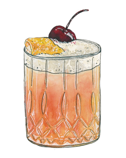 Bourbon Sour Art Print