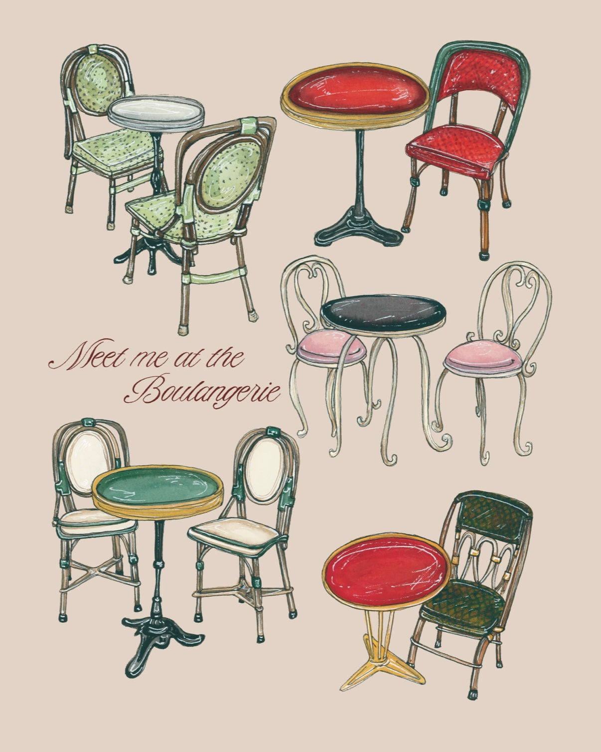 Meet Me at the Boulangerie Fine Art Print