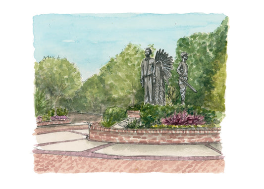 FSU Integration Statue Print