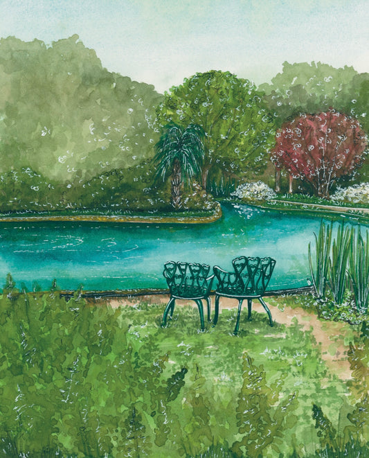 Maclay Gardens Pond Art Print