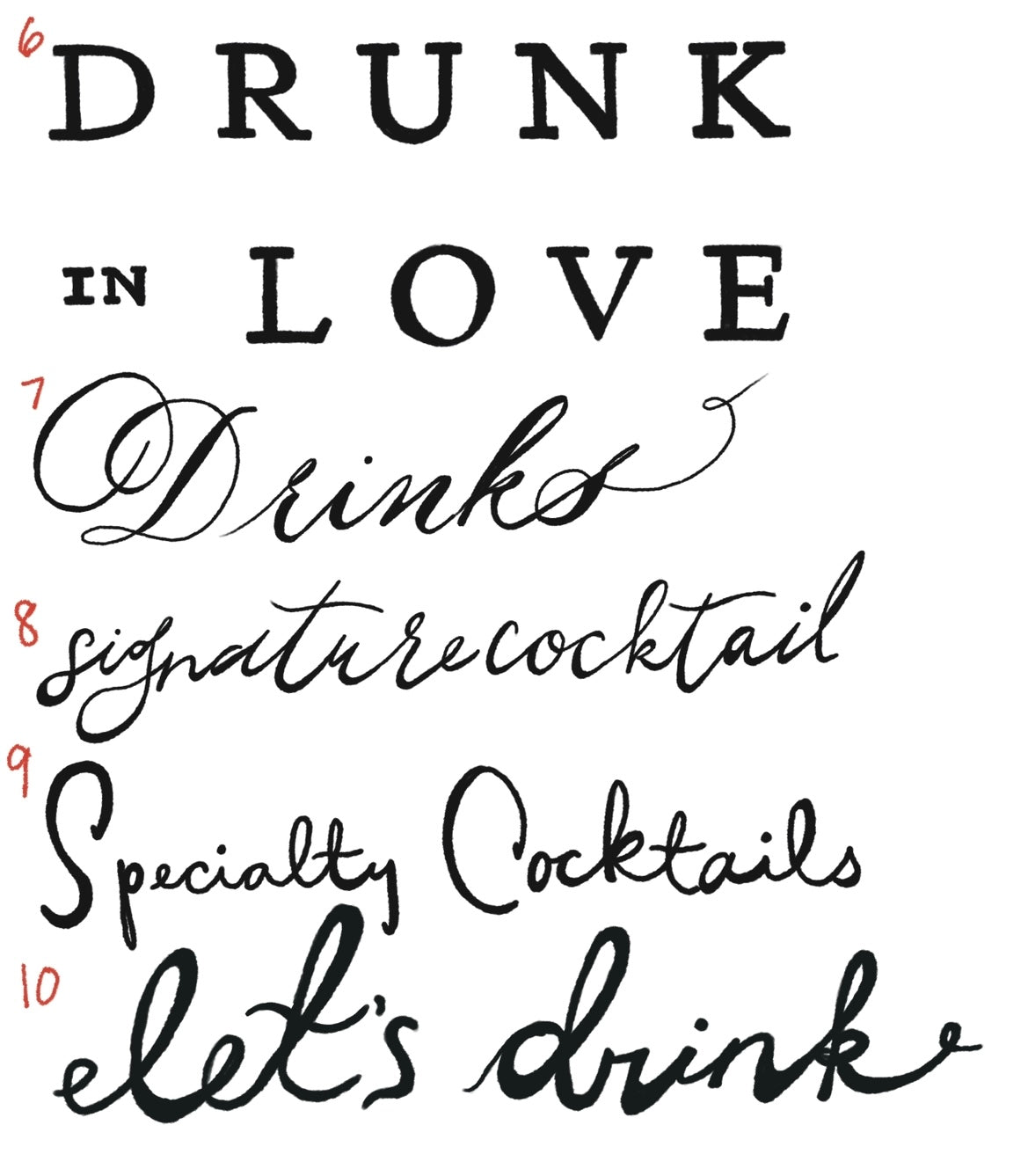 Custom Cocktail Painting + Wedding/Bar Cocktail Signs