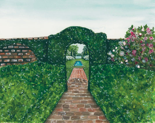Maclay Gardens Pool Art Print
