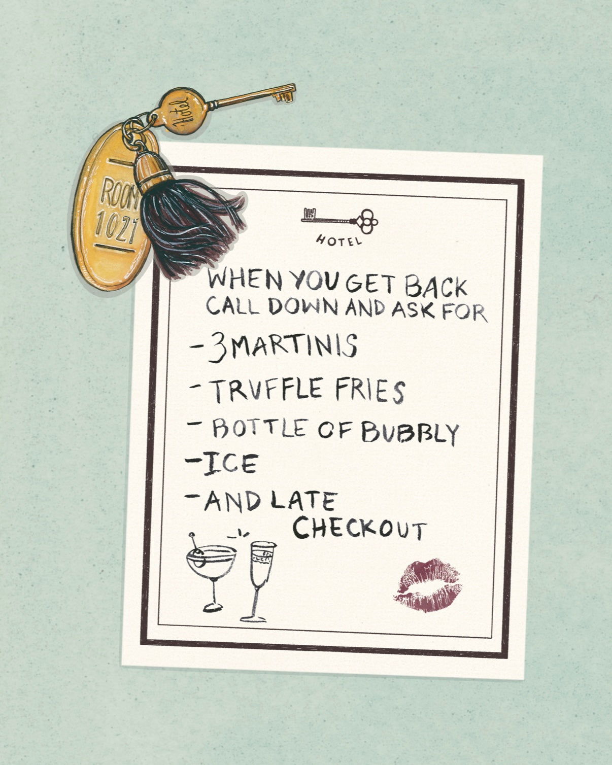 Hotel Notes Fine Art Print