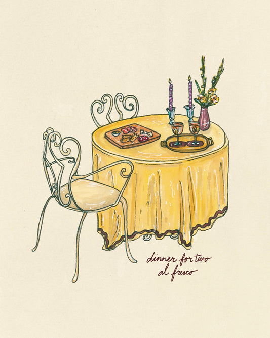 Al Fresco Dining Fine Art Print