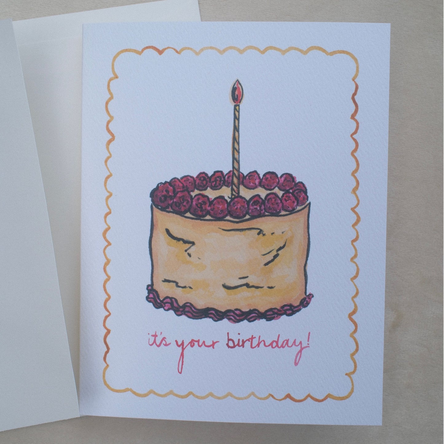 "it's your birthday!" Cake Greeting Card