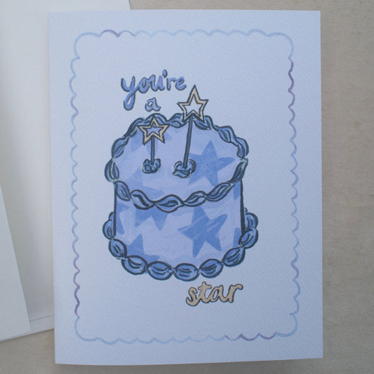 You're a Star Cake Greeting Card