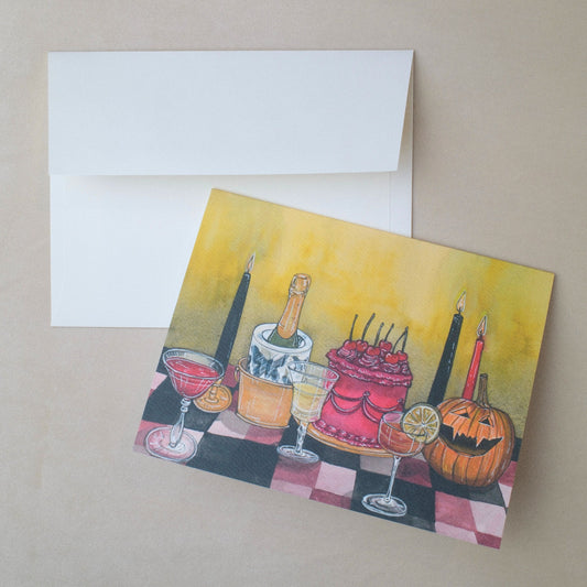 Halloween Soirée Greeting Card