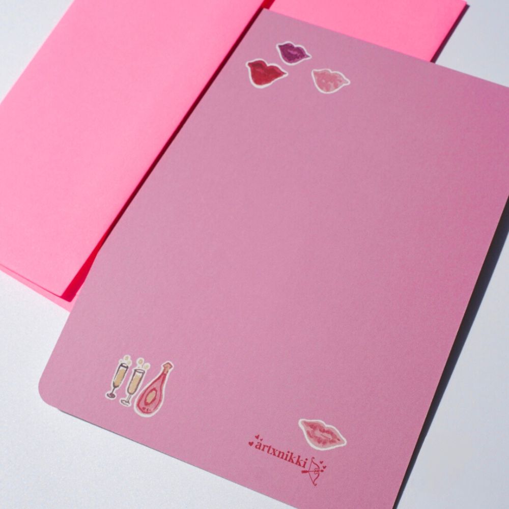 "Let's french, mon amour." Valentine + Envelope