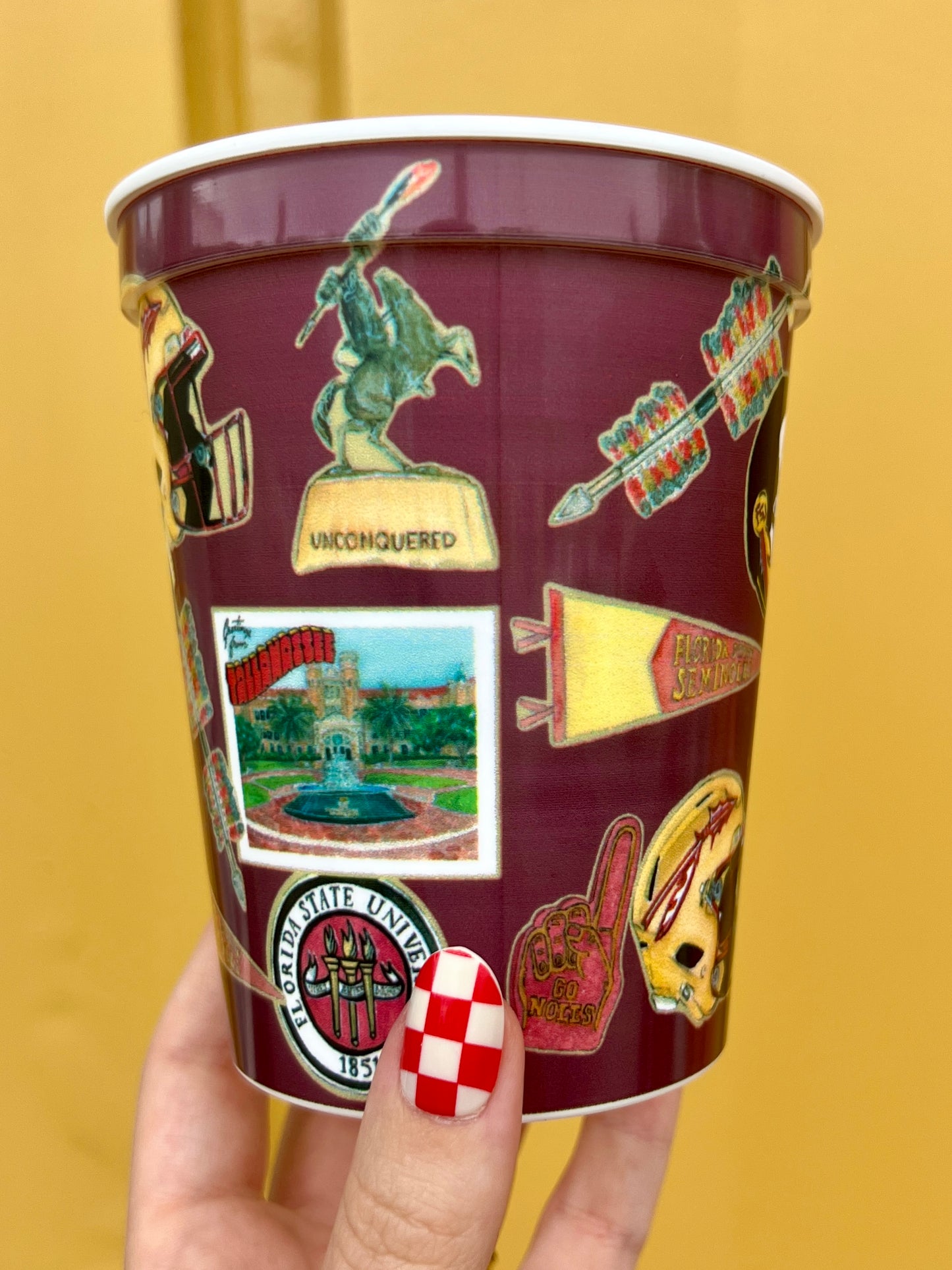 Florida State Univeristy Collage Stadium Cup Set of 4