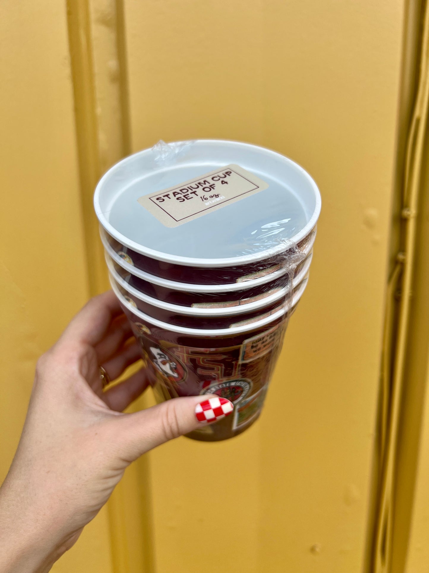 Florida State Univeristy Collage Stadium Cup Set of 4