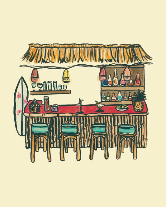 Tiki Bar Fine Art Print