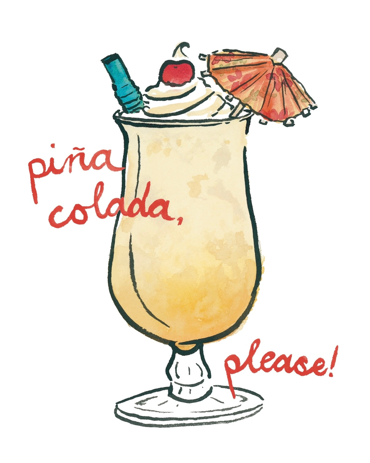 Piña Colada, Please! Fine Art Print