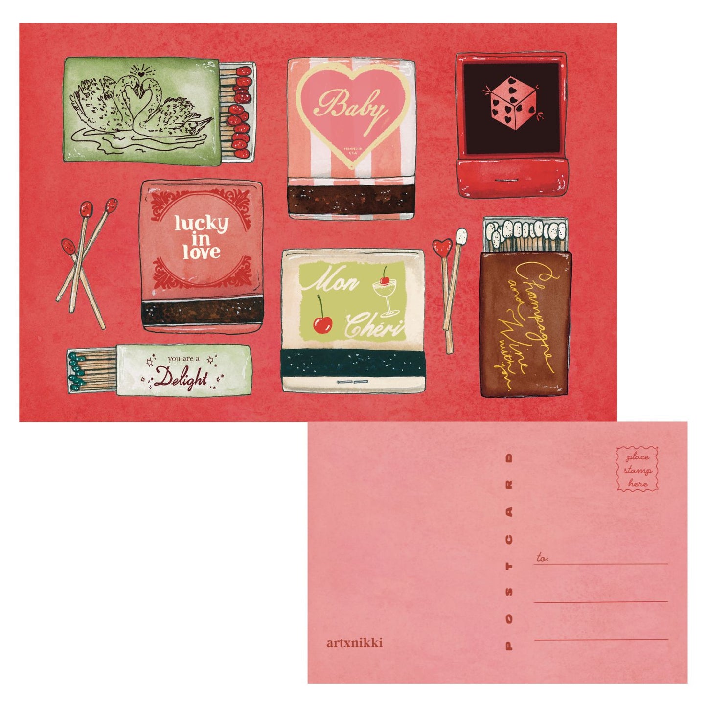 Lucky In Love Poscard