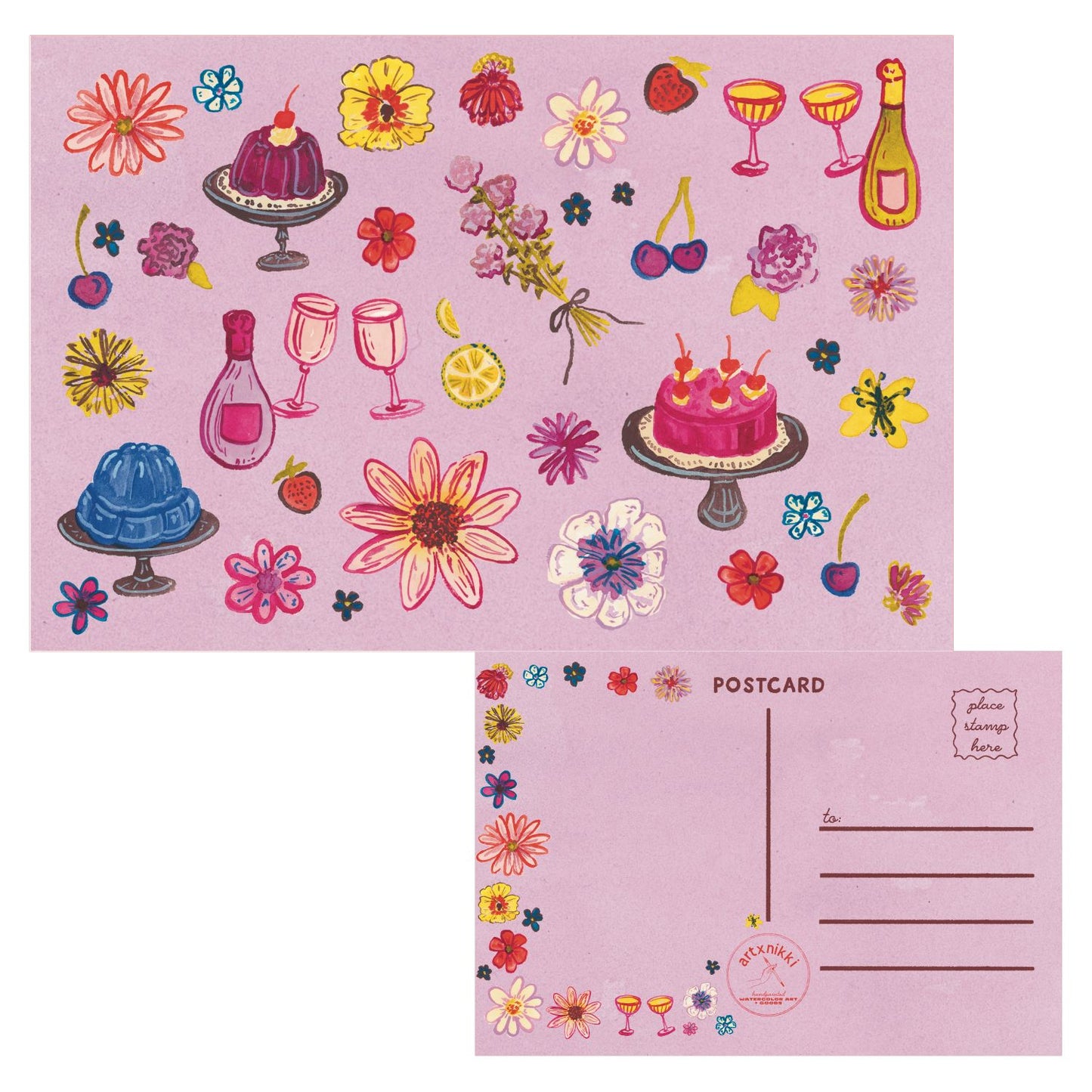 Garden Party Poscard