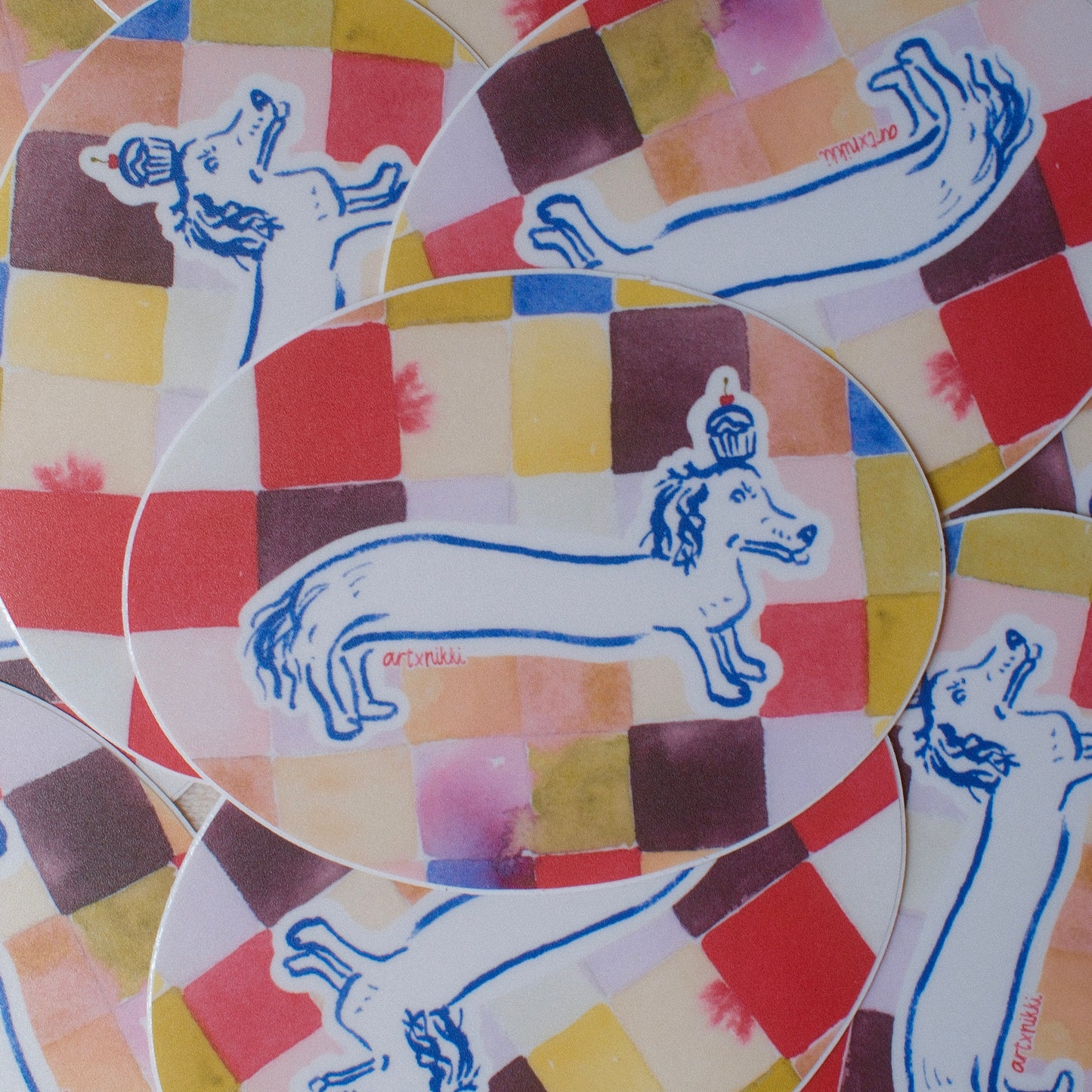 Dachshund Celebration Sticker