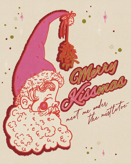 Merry Kissmas Art Print