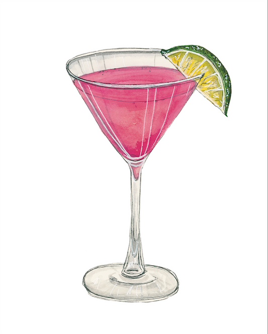 Cosmopolitan Cocktail Art Print