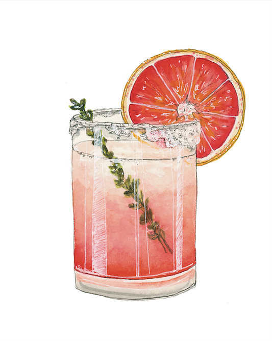Paloma 2 Cocktail Art Print