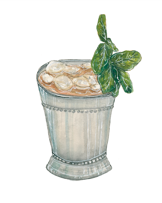 Mint Julep Cocktail Art Print