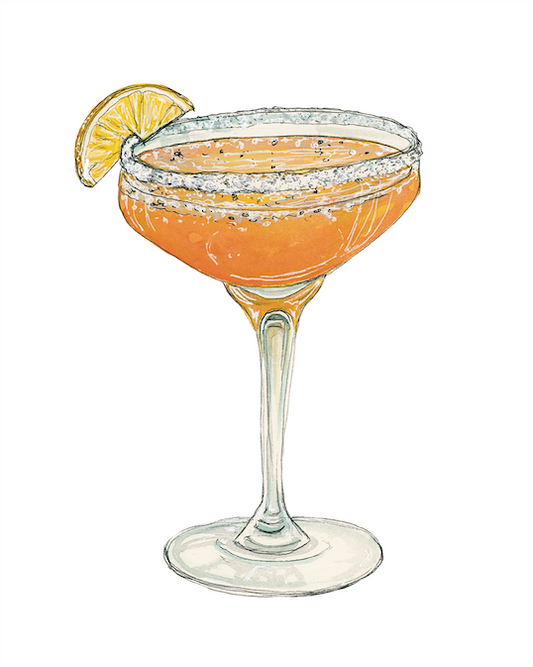 Side Car Cocktail Art Print
