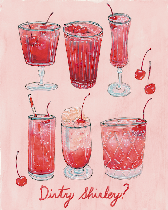 Dirty Shirley? Art Print