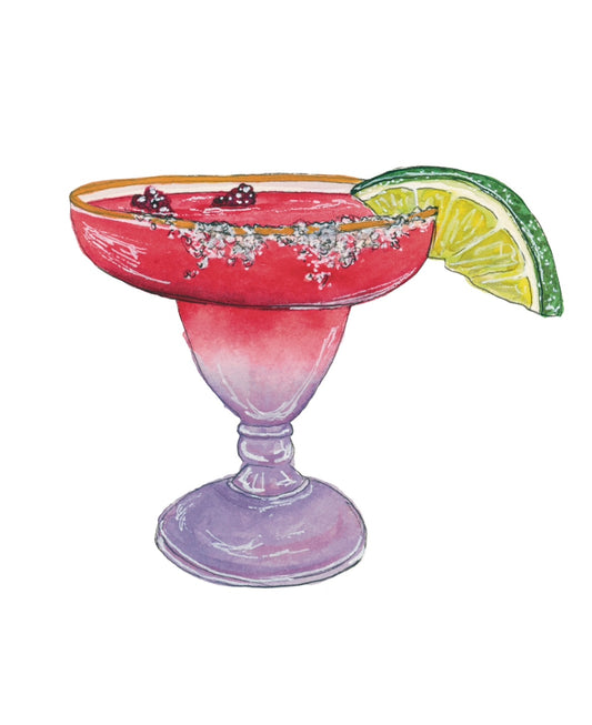 Berry Margarita Art Print