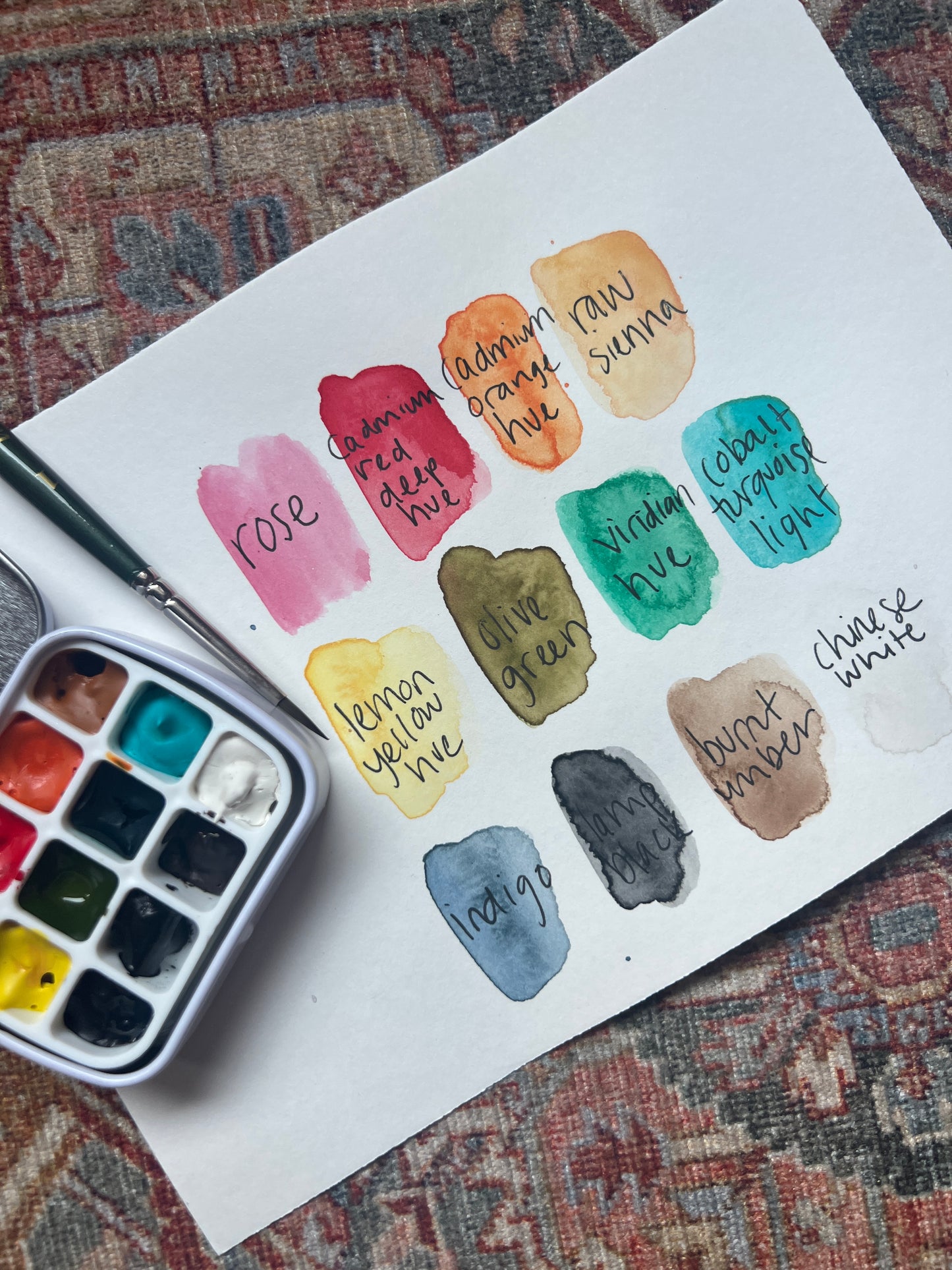 Watercolor Painting Set: Italian Summer