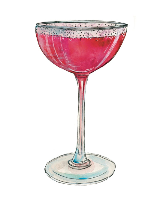 Pink Coupe Art Print