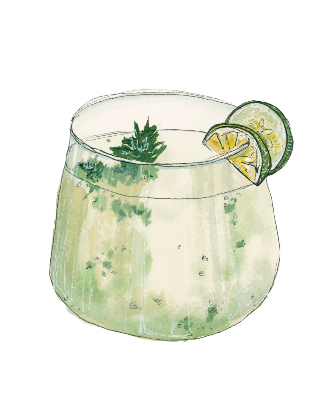Cucumber Spritz Art Print